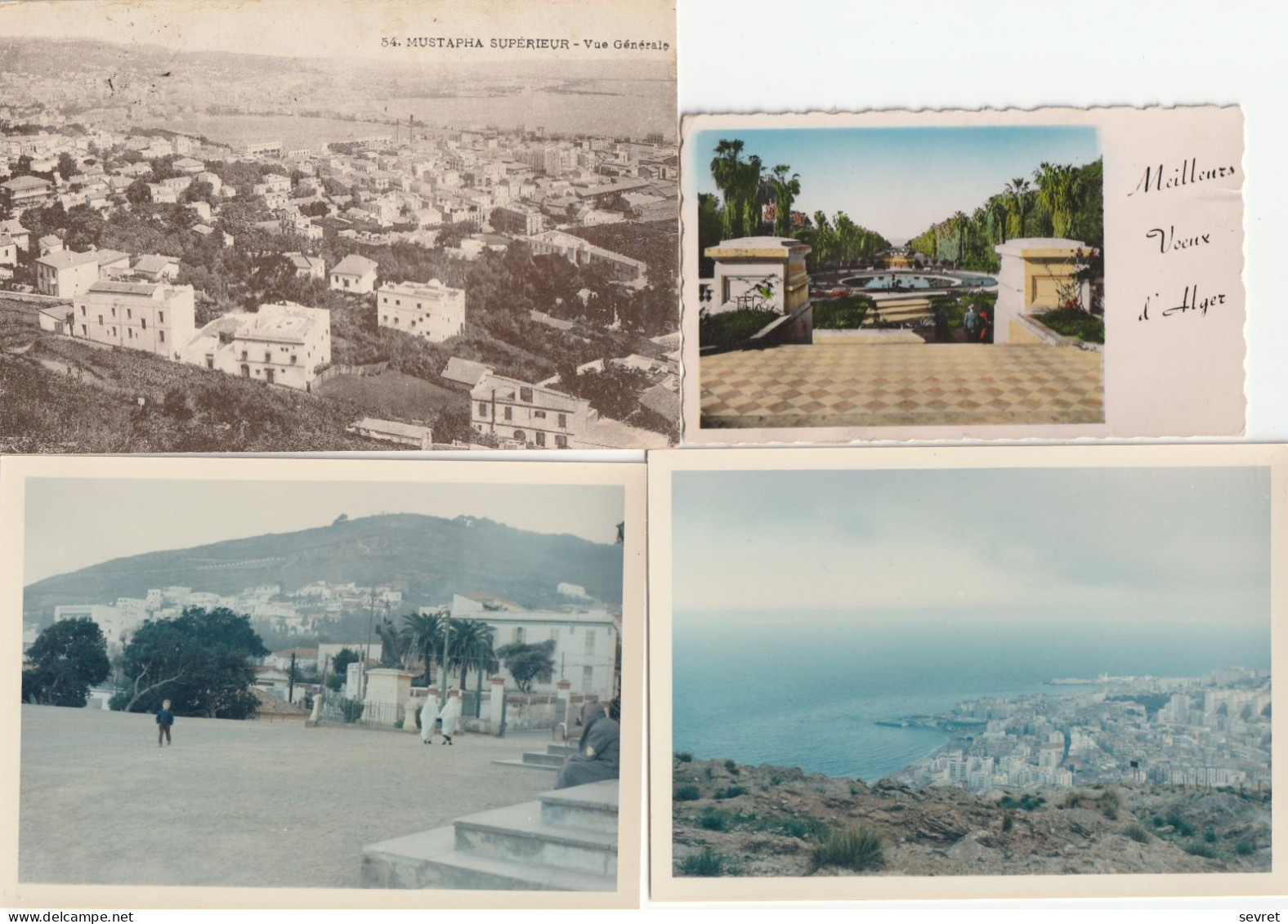 ALGER  - Lot de 33 cartes format CPA   et 2  photos