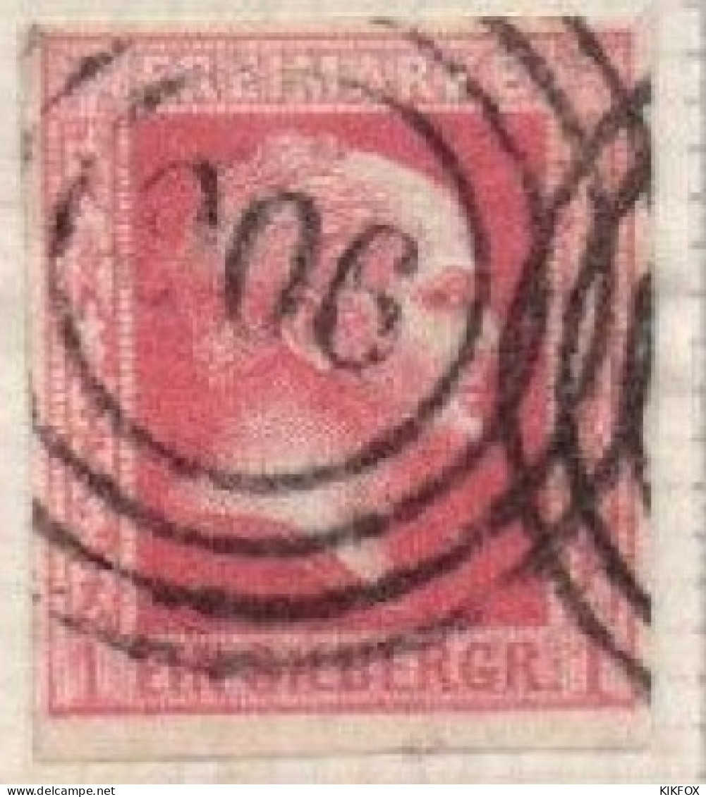 ALTDEUTSCHLAND , PREUSSEN, 1857, MI 6 A, 1 SGR, KÖNIG FRIEDRICH WILHELM LV, GESTEMPELT, OBLITERE - Usati