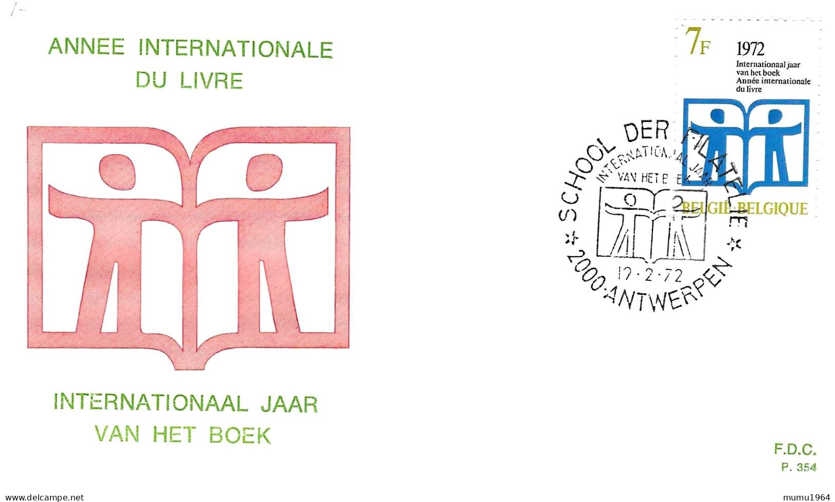 COB - FDC N° 354 - Timbre N° 1618 - 1961-1970