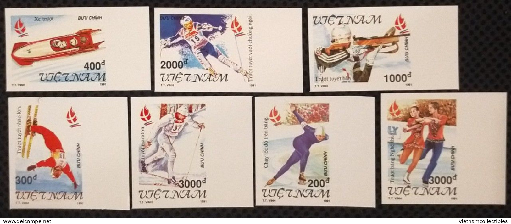 Vietnam Viet Nam MNH Imperf Stamps 1991 : WInter Olympic Games - Albertville / Skating (Ms624) - Vietnam