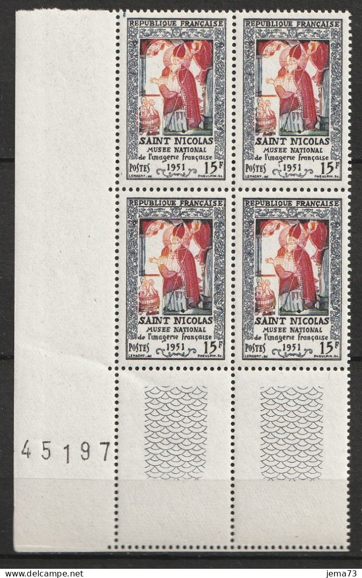 N° 904 Inauguration Du Musée De L'Imagerie Française à Epinal. Beau Bloc De 4Timbres Neuf - Unused Stamps