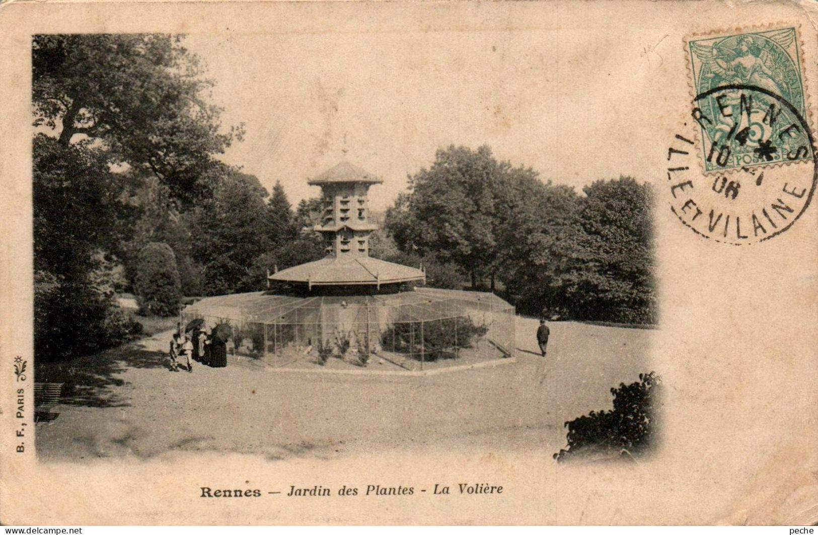 N°1209 W -cpa Rennes -jardin Des Plantes -la Volière- - Rennes