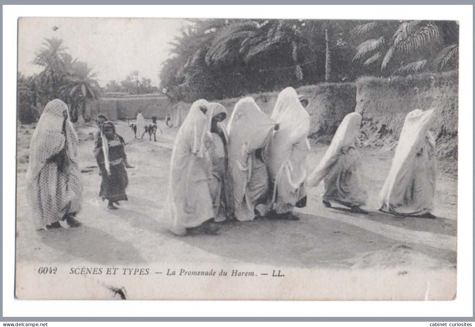 ALGERIE - Scènes Et Types - La Promenade Du Harem - CPA De 1917 - Femmes Voilées - Editions L.L. Léon & Lévy - Scenes