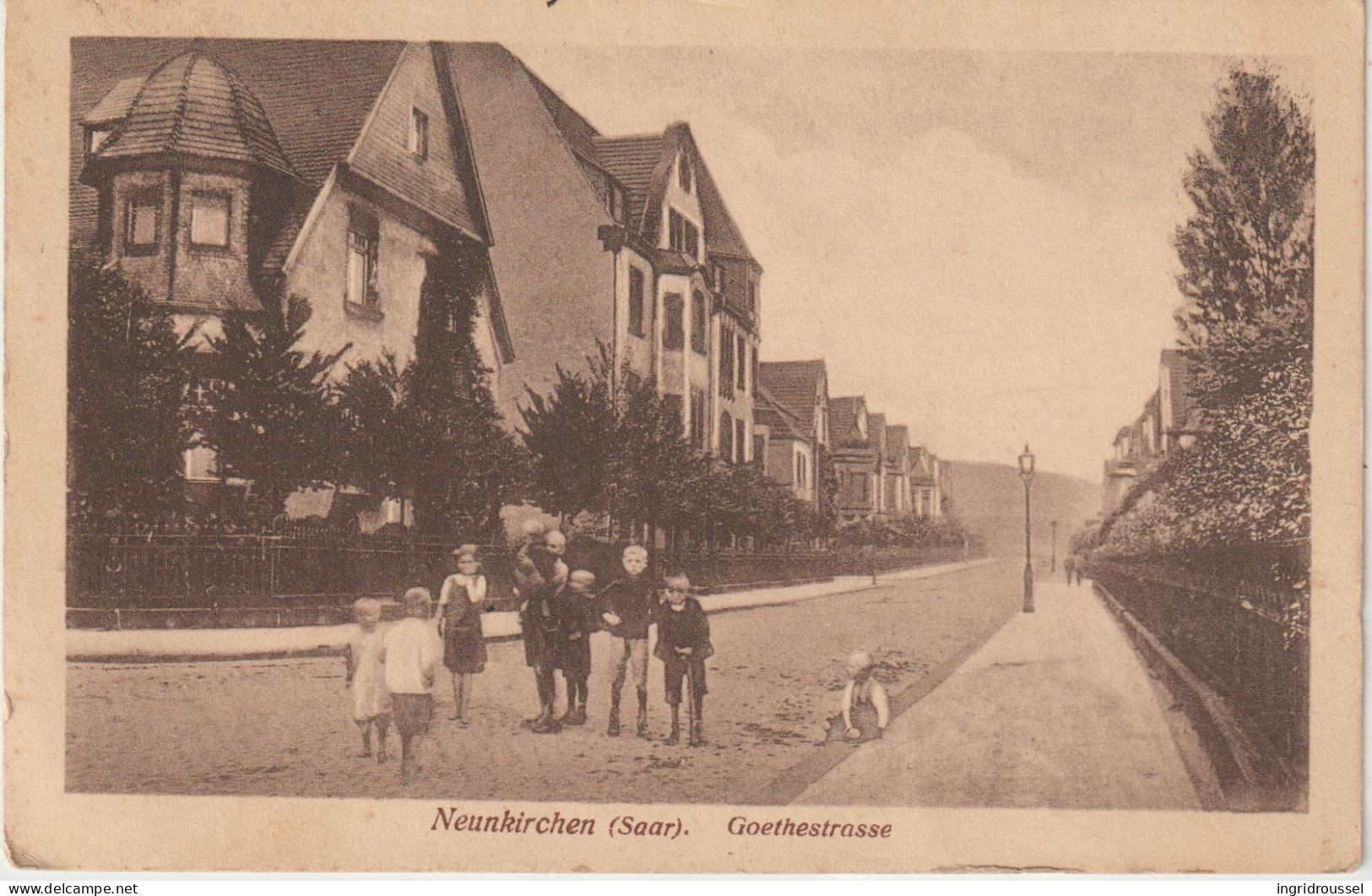 IR : Allemagne : NEUNKIRCHEN :  Goethestrasse    1922 - Other & Unclassified