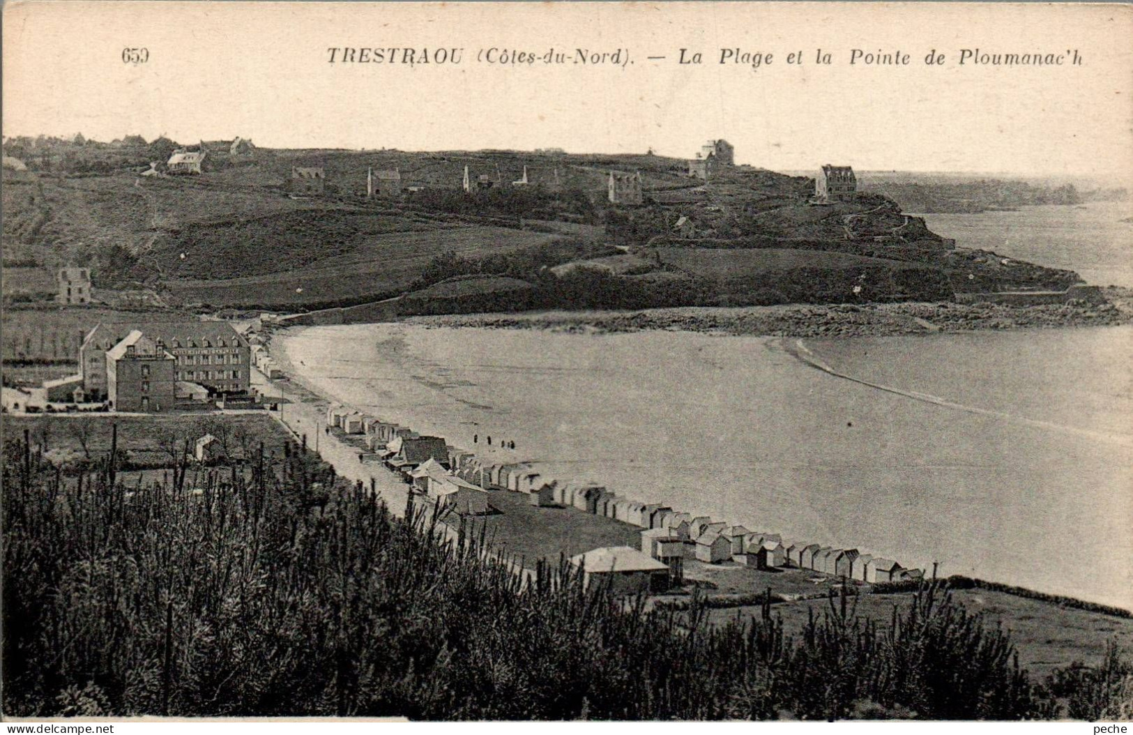 N°1210 W -cpa Trestraou -la Plage Et La Pointe De Ploumanac'h - Autres & Non Classés