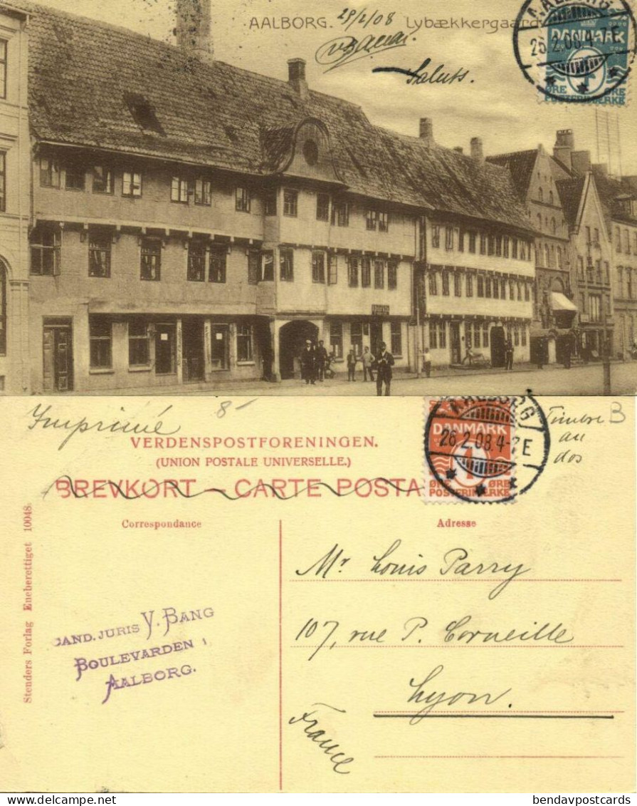 Denmark, AALBORG ÅLBORG, Lybækkergaarden (1908) Postcard - Dänemark