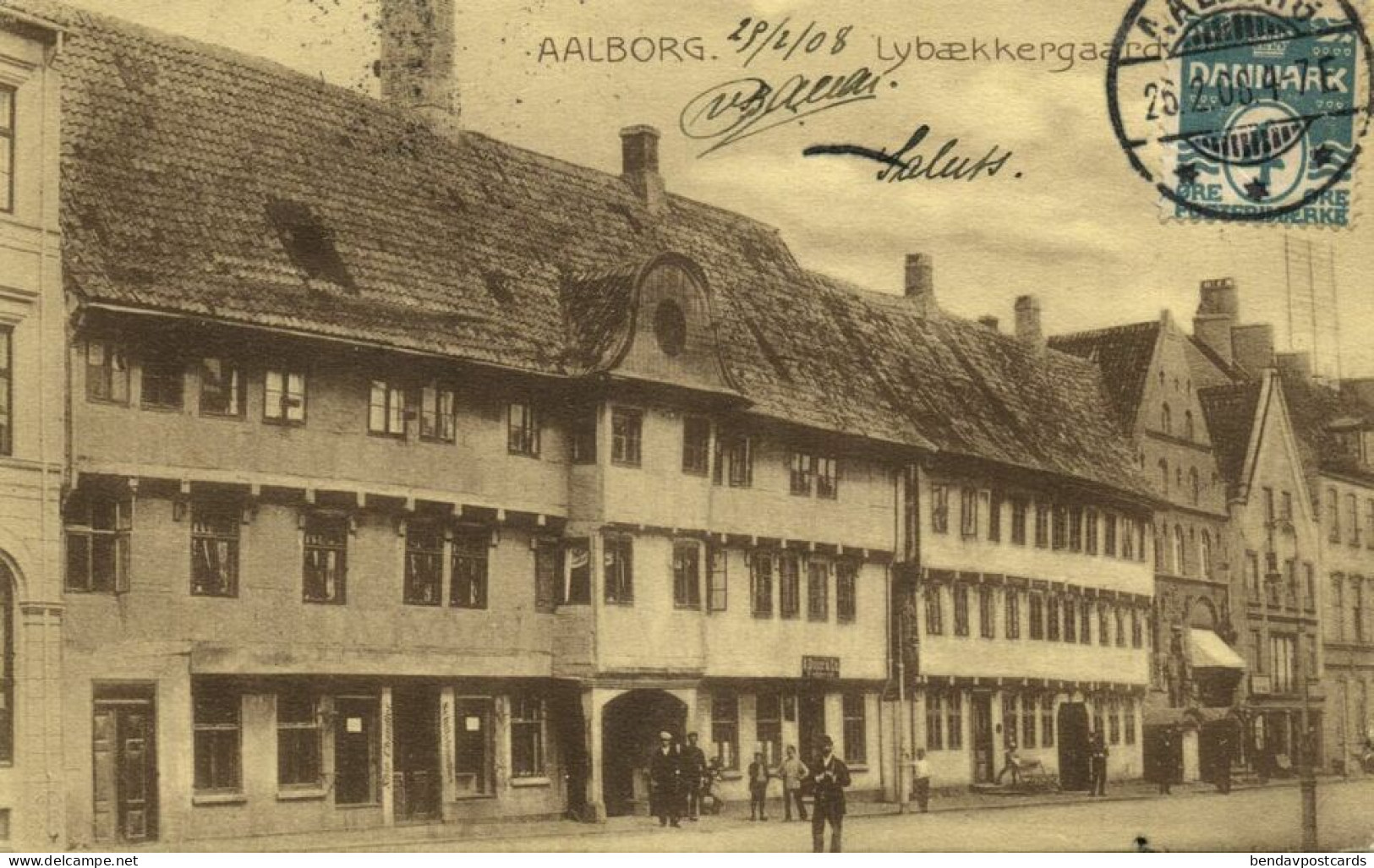 Denmark, AALBORG ÅLBORG, Lybækkergaarden (1908) Postcard - Dänemark