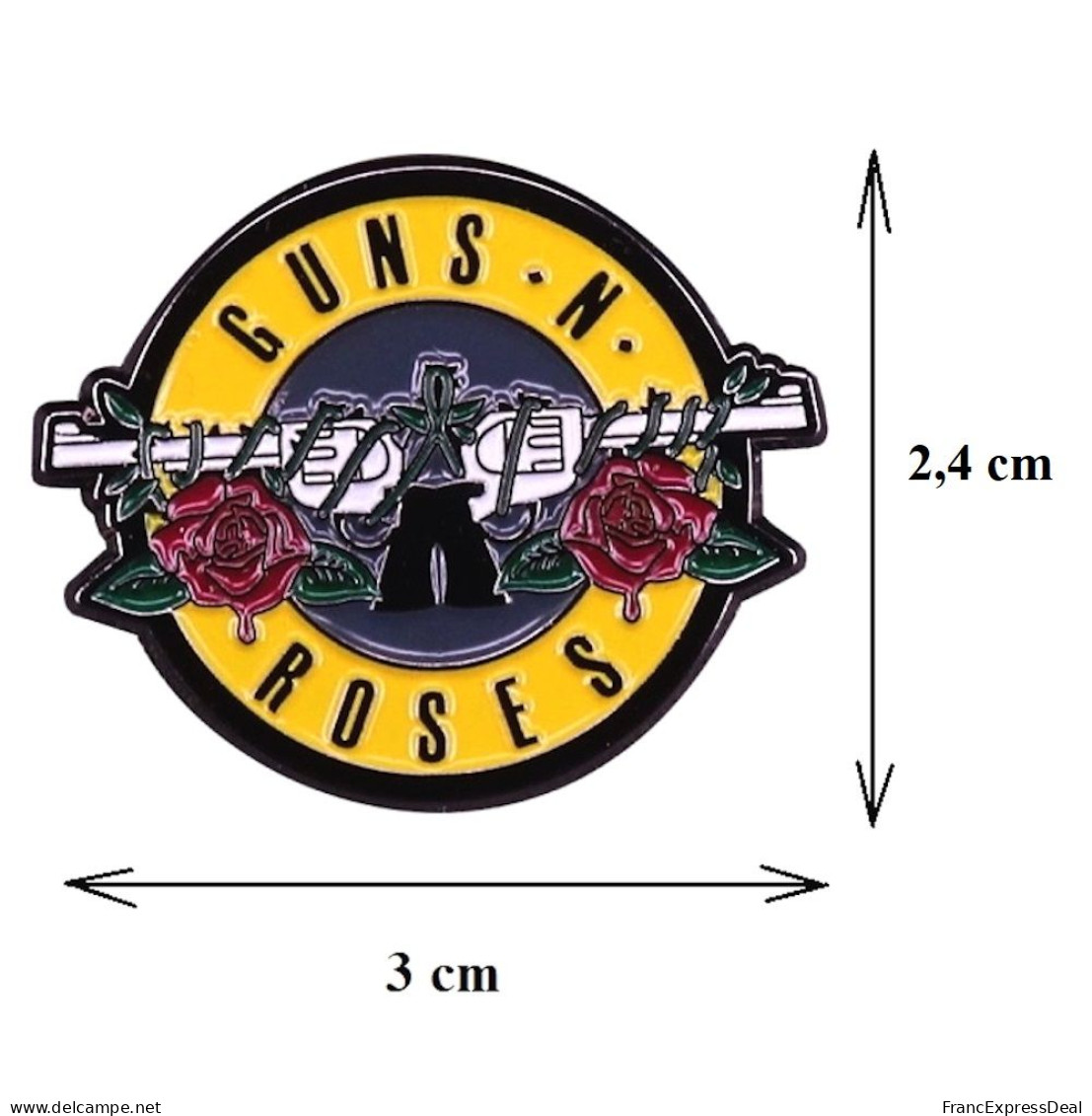 Pin's NEUF En Métal Pins - Guns N' Roses Guns And Roses - Música