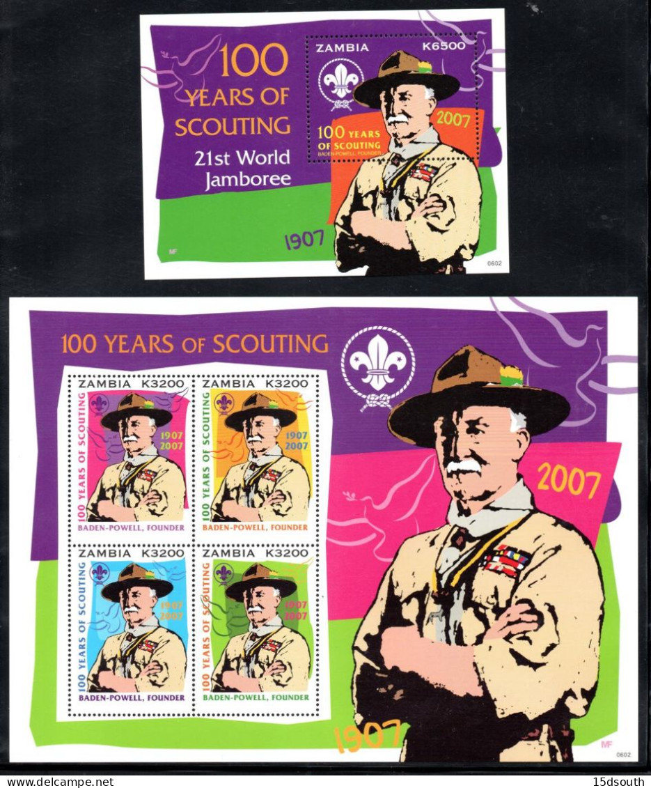 Zambia - 2006 Centenary Of Scouting Set (**) # SG 1020-1024 - Nuovi