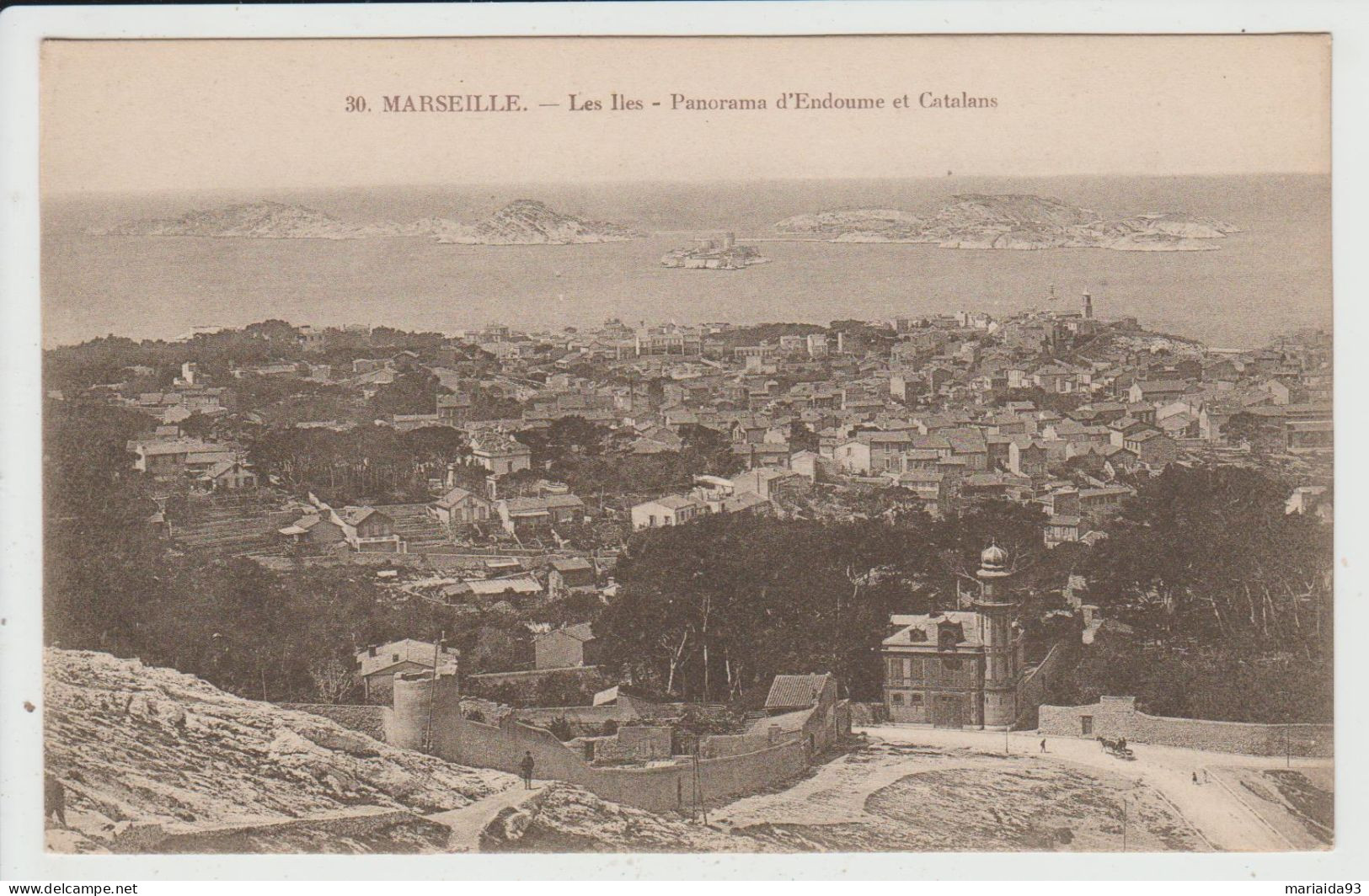 MARSEILLE - BOUCHES DU RHONE - LES ILES - PANORAMA D'ENDOUME ET CATALANS - Castello Di If, Isole ...