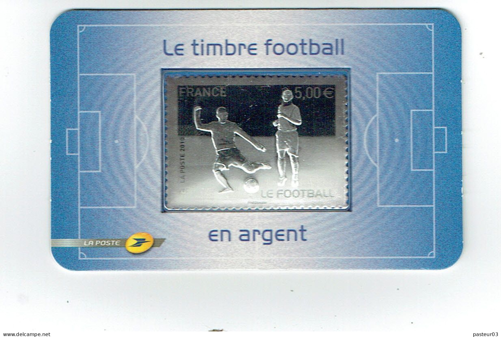 AA 430 Timbre Football Argent 5 € - Ungebraucht