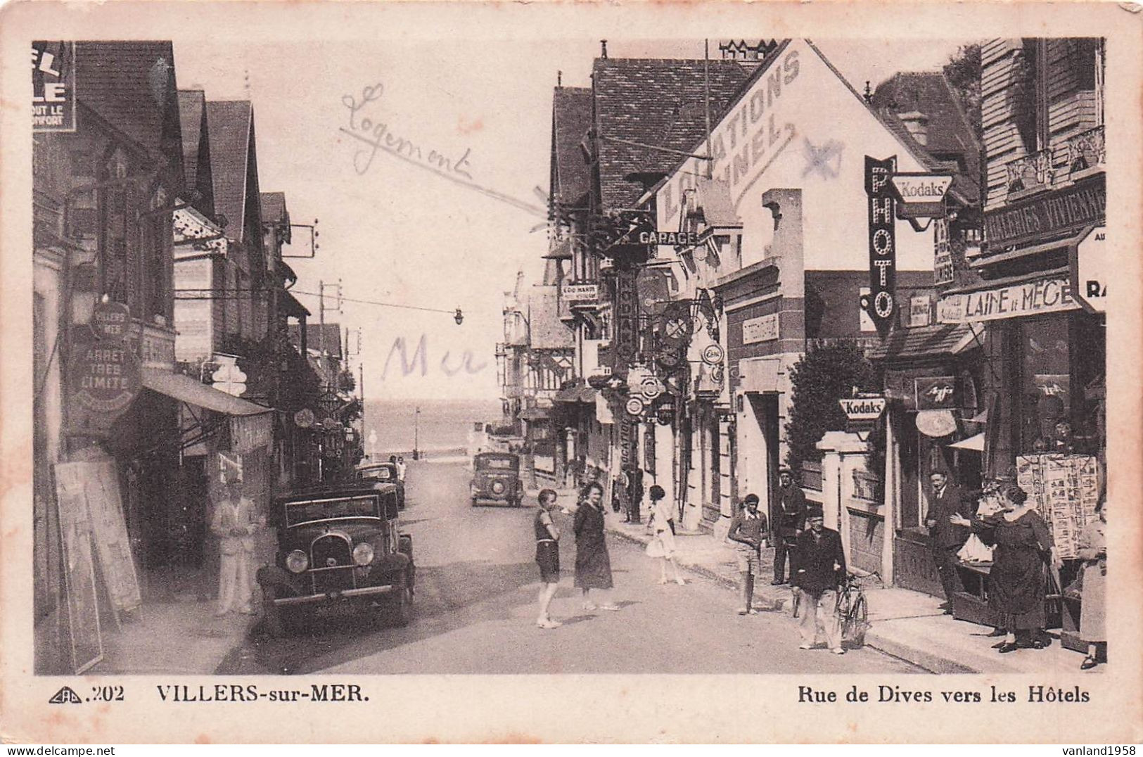 VILLERS Sur MER-rue De Dives Vers Les Hôtels - Villers Sur Mer