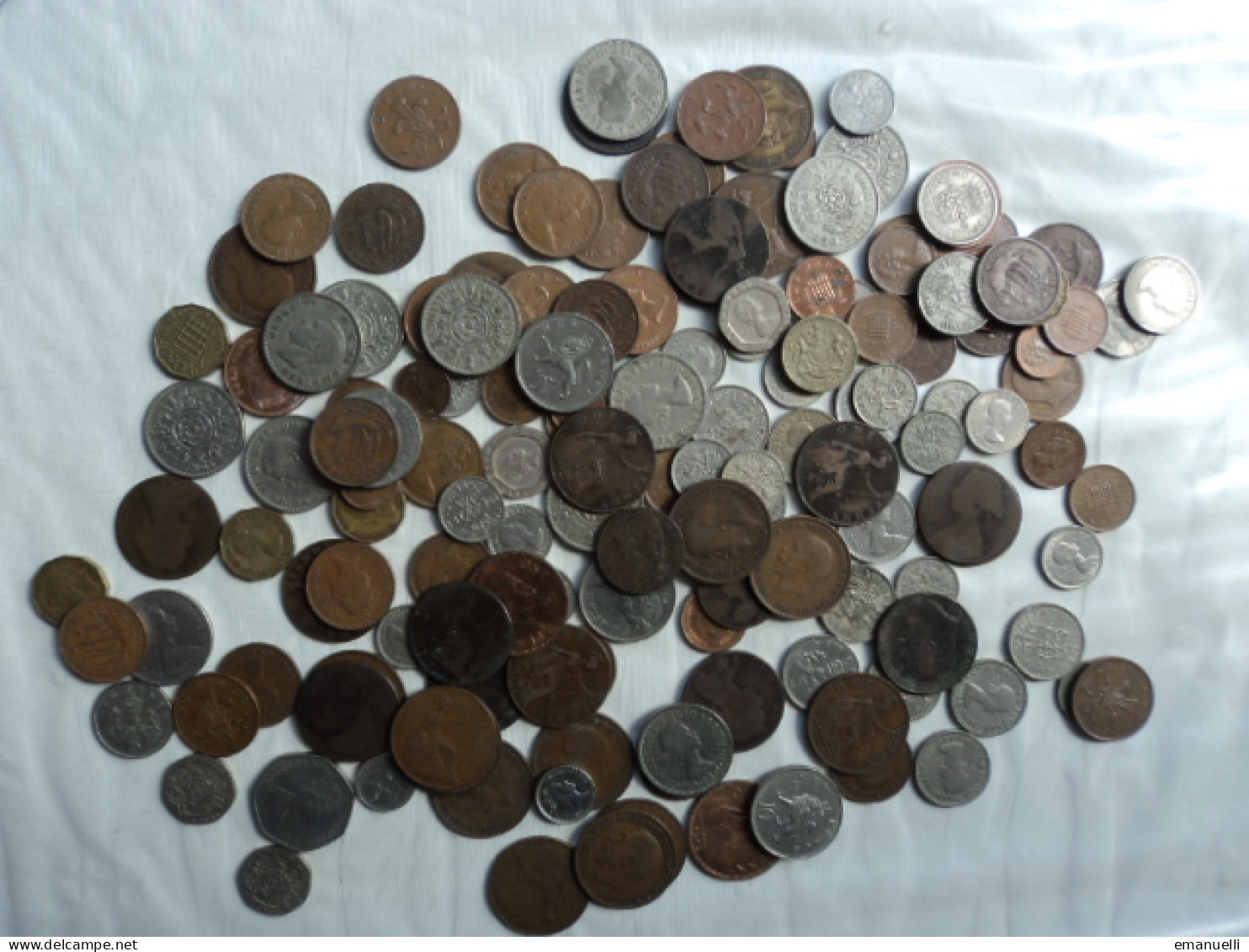 LOT DE 156 MONNAIES DU ROYAUME UNI * - Kiloware - Münzen