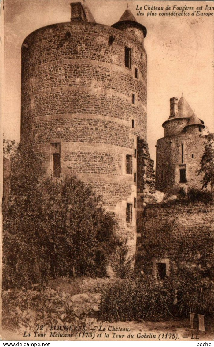 N°1214 W -cpa Fougères -le Château- La Tour Mélusine- - Fougeres