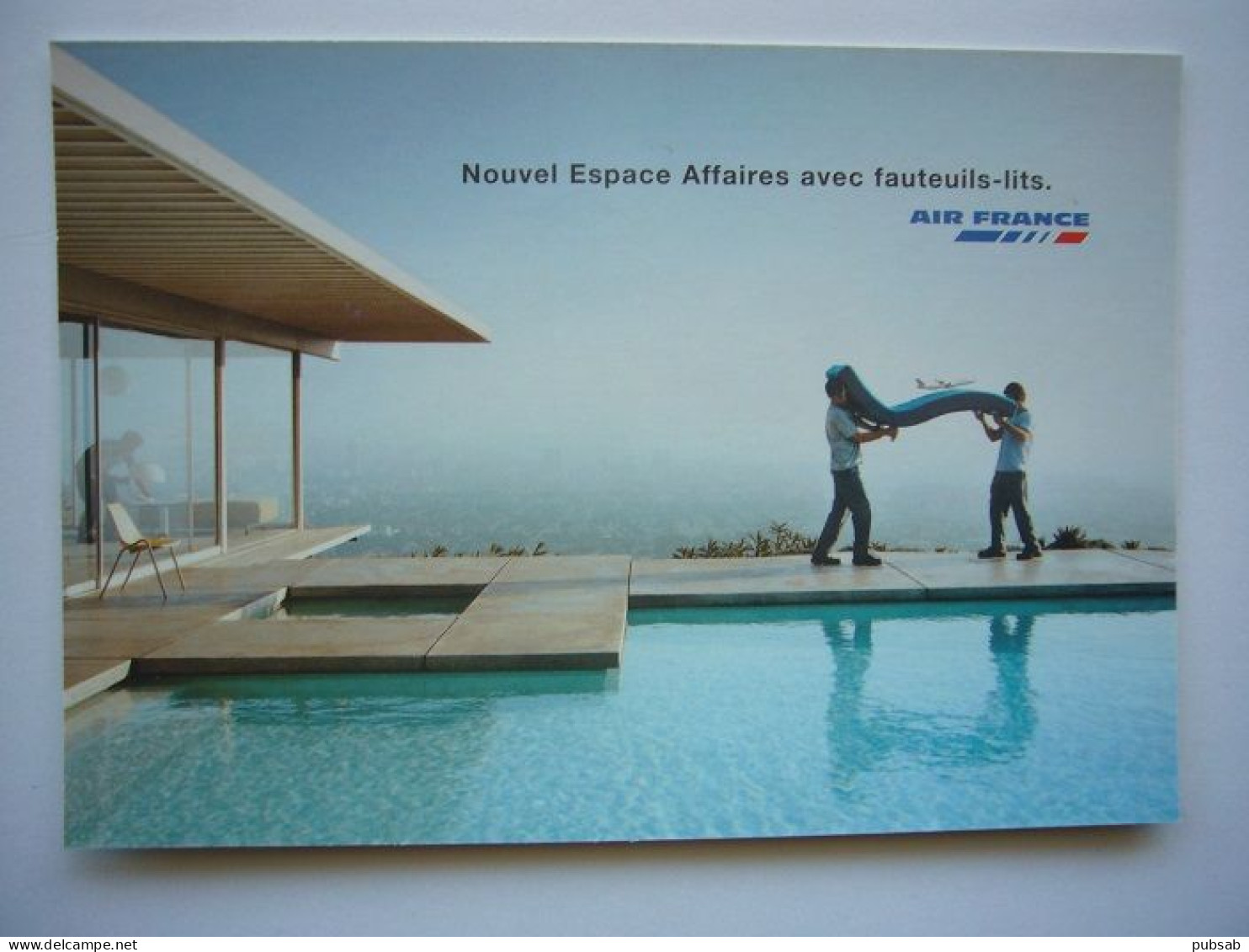 Avion / Airplane / AIR FRANCE / Nouvel Espace Affaires Avec Fauteuils-lits / Airline Issue - 1946-....: Ere Moderne