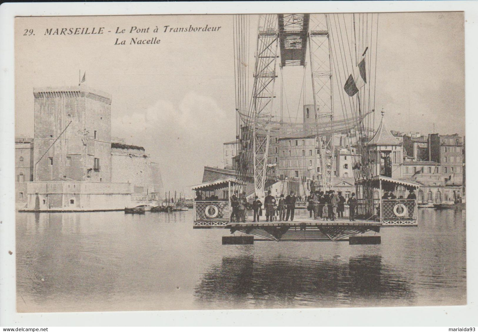 MARSEILLE - BOUCHES DU RHONE - LE PONT A TRANSBORDEUR - LA NACELLE - Joliette, Port Area