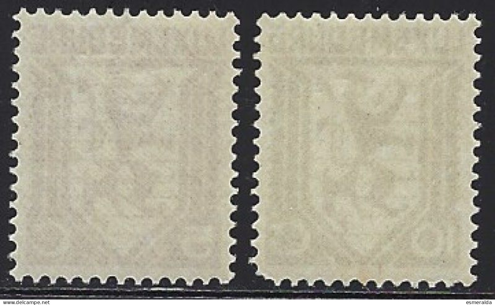 Luxembourg Yv 231/32 Lion Stylisé (232 Dent Courte Coin Inférieur Droit) **/mnh - Ongebruikt