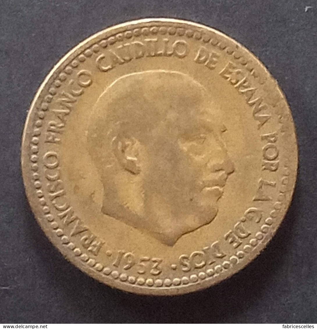 Espagne - Pièce De 1 Peseta 1953 (Franco) - 1 Peseta