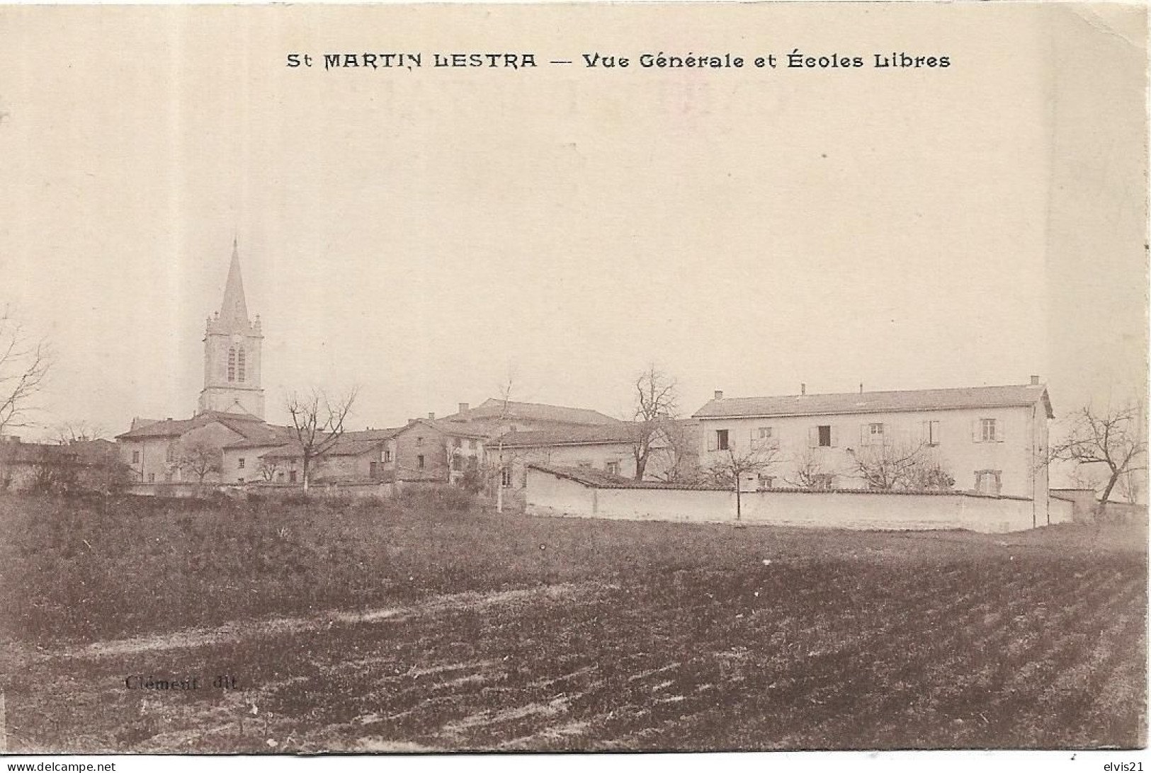 SAINT MARTIN LESTRA Vue Générale Et Ecoles Libres - Autres & Non Classés