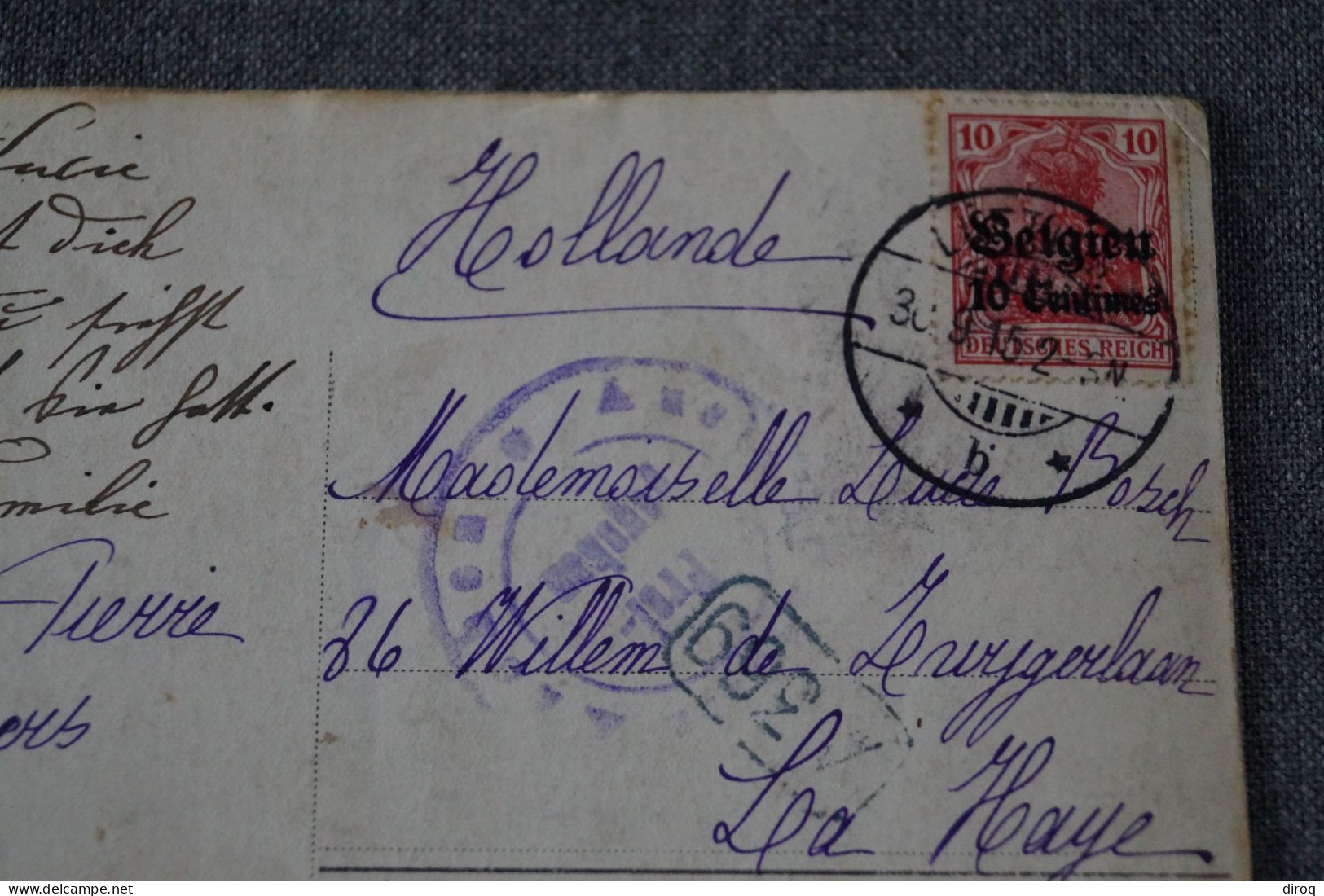 Très Bel Envoi Occupation Allemande 1915,belle Oblitération, Pour Collection - OC38/54 Belgische Bezetting In Duitsland