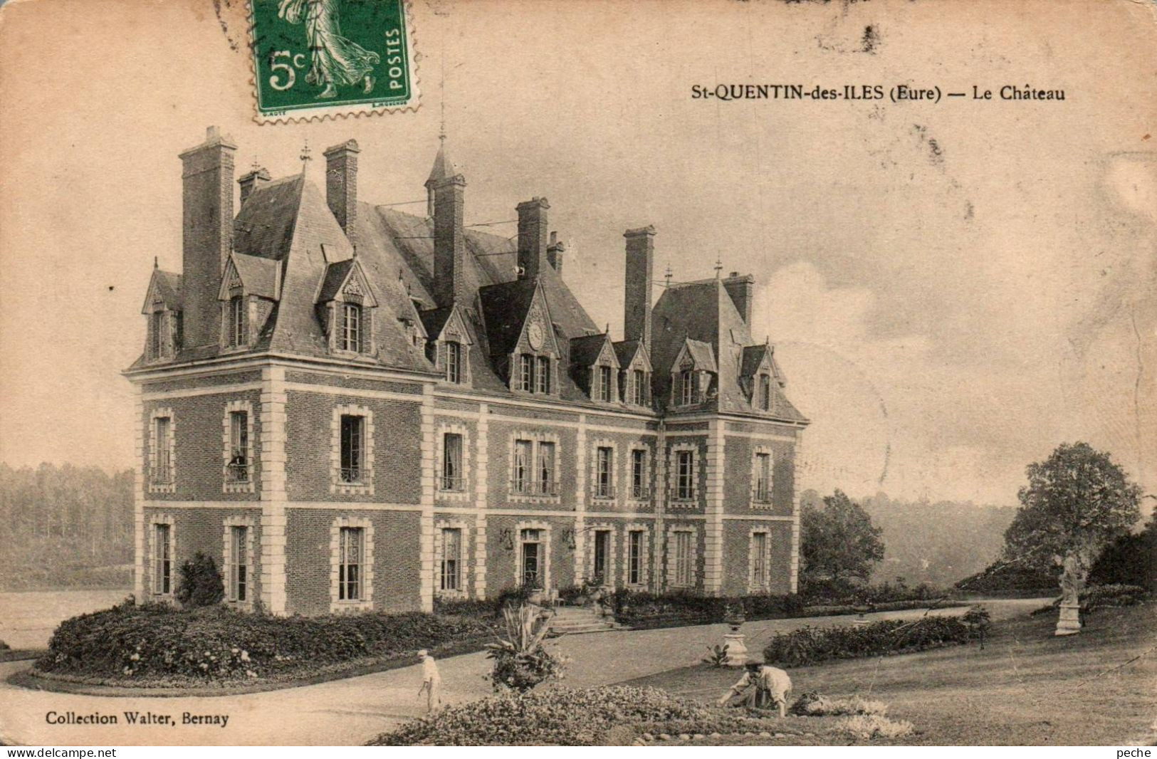 N°1217 W -cpa Château De St Quentin Des Isles - Other & Unclassified