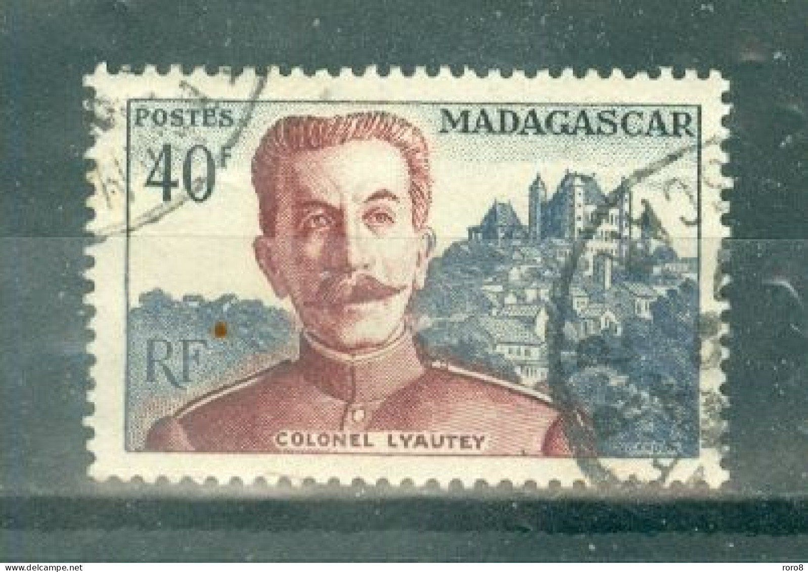 MADAGASCAR - N°326 Oblitéré. - Centenaire De La Naissance Du Maréchal Lyautey. - Oblitérés