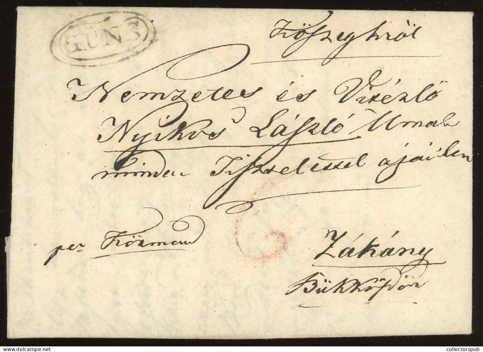 KŐSZEG 1832. Nice Cover With Content - ...-1867 Vorphilatelie