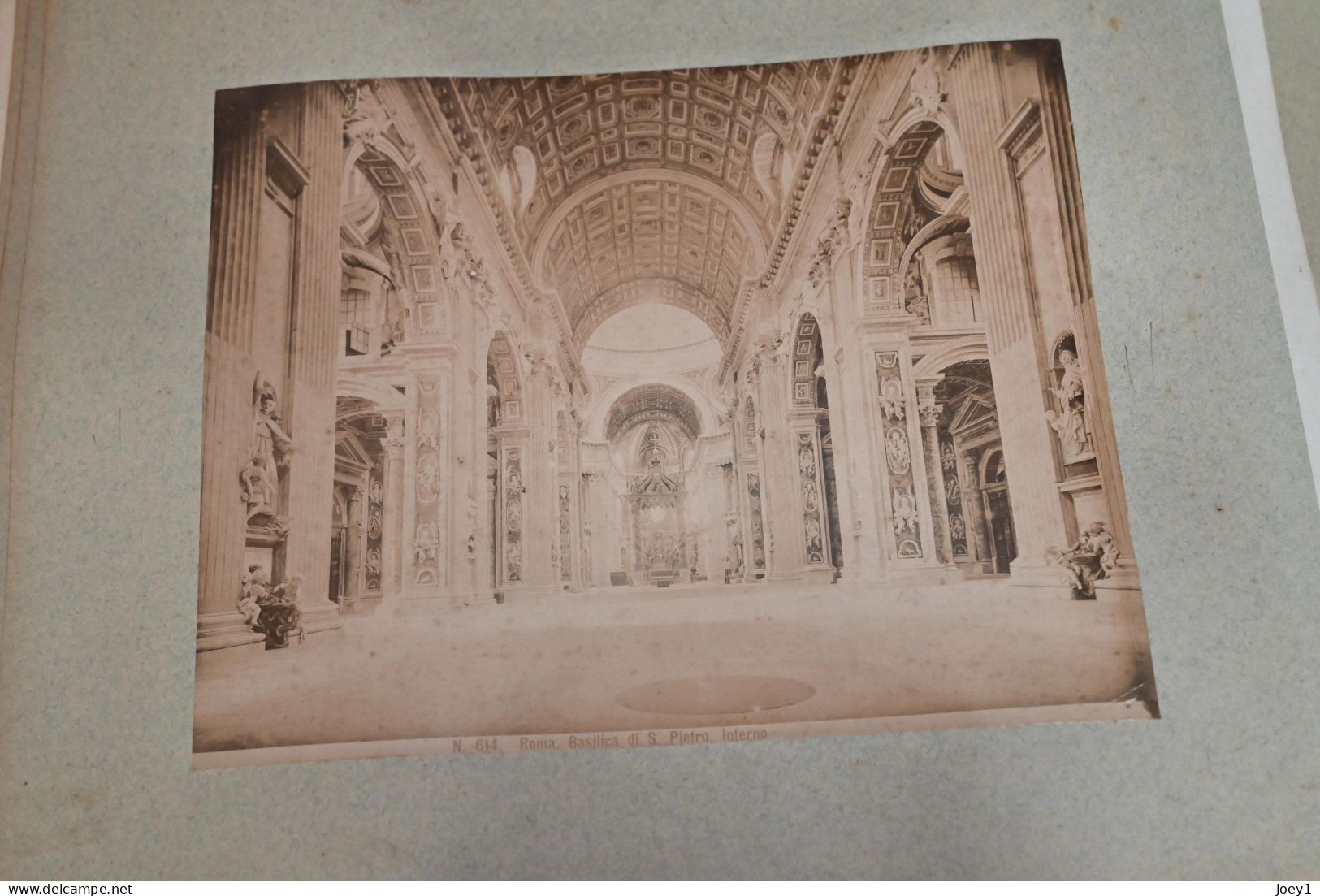 Album photos albuminées 19ème siècle Italie, Naples,Pompei Gènes, Pise, Rome...photos format 20/26