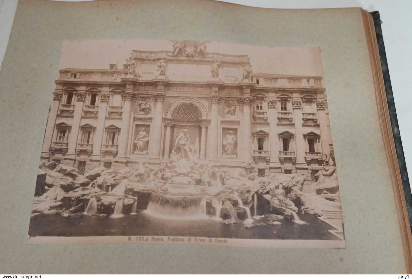 Album photos albuminées 19ème siècle Italie, Naples,Pompei Gènes, Pise, Rome...photos format 20/26