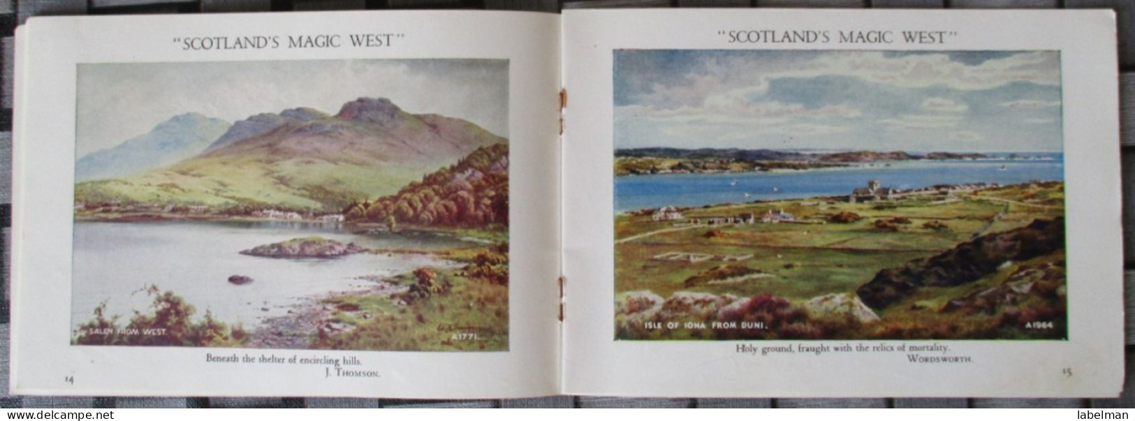 SCOTLAND MAGIC WEST LOT FOLDER BROCHURE KARTE POSTKARTE POSTCARD ANSICHTSKARTE CARTE POSTALE CARTOLINA CARD