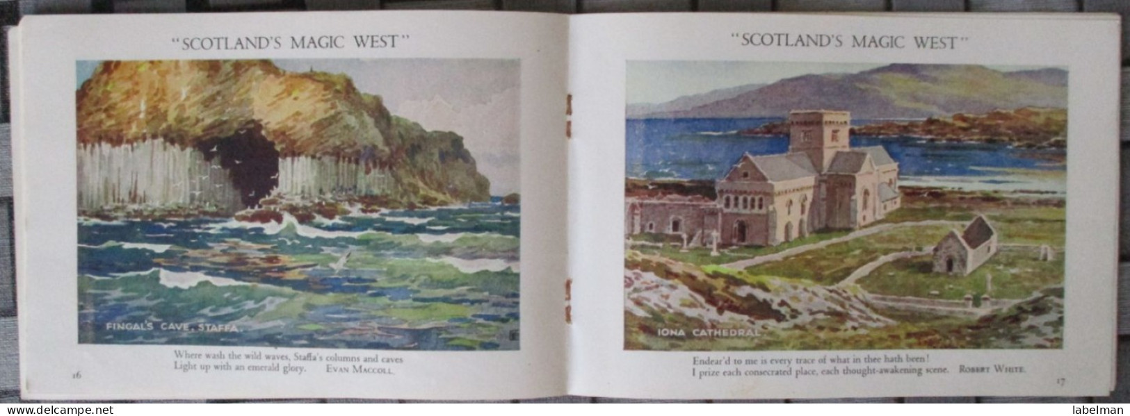 SCOTLAND MAGIC WEST LOT FOLDER BROCHURE KARTE POSTKARTE POSTCARD ANSICHTSKARTE CARTE POSTALE CARTOLINA CARD