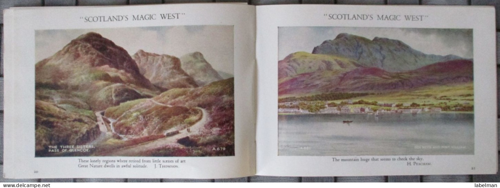 SCOTLAND MAGIC WEST LOT FOLDER BROCHURE KARTE POSTKARTE POSTCARD ANSICHTSKARTE CARTE POSTALE CARTOLINA CARD