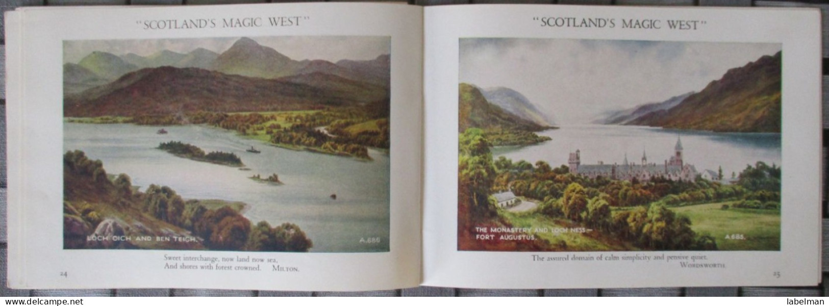 SCOTLAND MAGIC WEST LOT FOLDER BROCHURE KARTE POSTKARTE POSTCARD ANSICHTSKARTE CARTE POSTALE CARTOLINA CARD