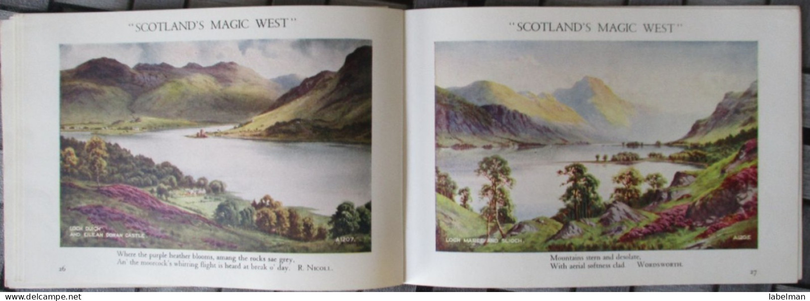 SCOTLAND MAGIC WEST LOT FOLDER BROCHURE KARTE POSTKARTE POSTCARD ANSICHTSKARTE CARTE POSTALE CARTOLINA CARD