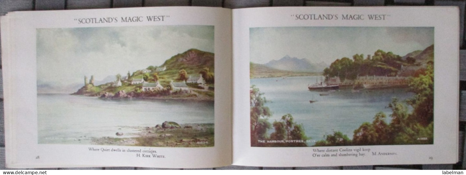 SCOTLAND MAGIC WEST LOT FOLDER BROCHURE KARTE POSTKARTE POSTCARD ANSICHTSKARTE CARTE POSTALE CARTOLINA CARD