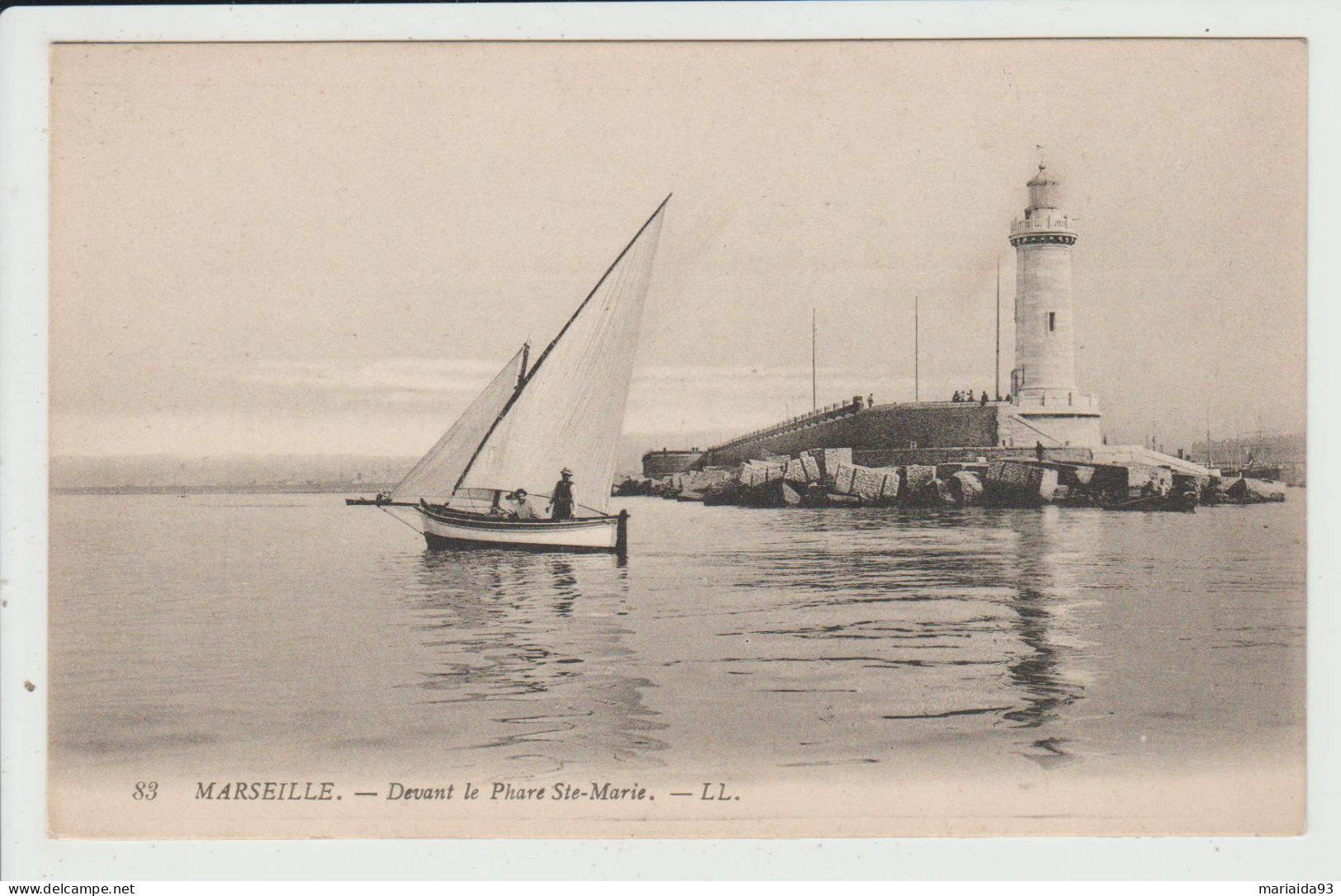 MARSEILLE - BOUCHES DU RHONE - DEVANT LE PHARE SAINTE MARIE - Festung (Château D'If), Frioul, Inseln...