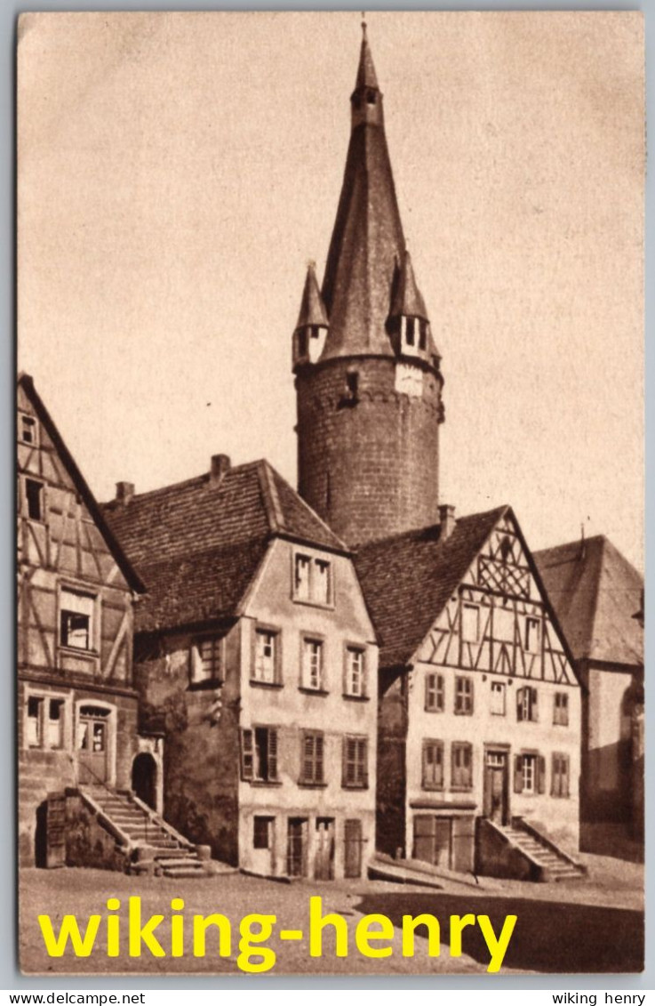 Ottweiler - S/w Mit Dem Alten Turm - Bildpostkarte Des Saar Hilfswerks - Kreis Neunkirchen