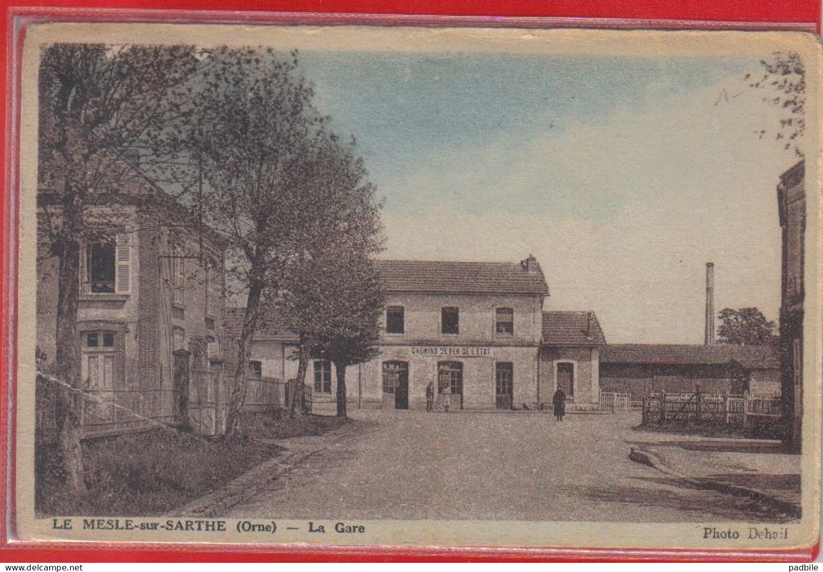 Carte Postale 61. Le Mesle-sur-Sarthe  La Gare    Très Beau Plan - Autres & Non Classés