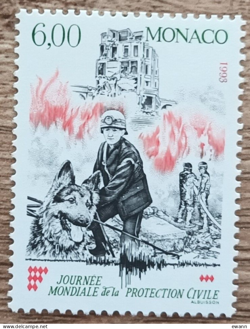 Monaco - YT N°1870 - Journée Mondiale De La Protection Civile - 1993 - Neuf - Unused Stamps