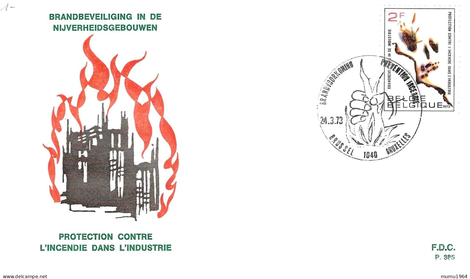 COB - FDC N° 385 - Timbre N° 1660 - 1961-1970