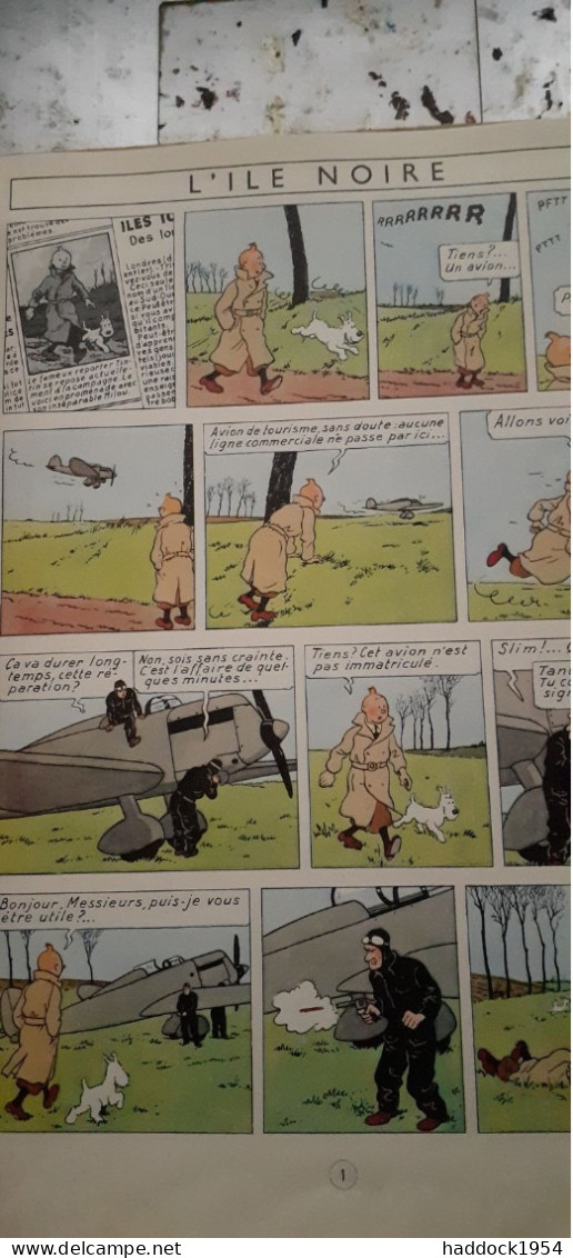 L'ile Noire HERGE Casterman 1958 - Hergé