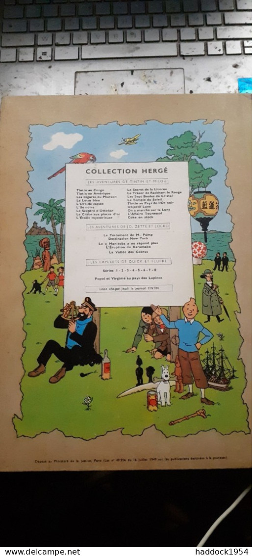 L'ile Noire HERGE Casterman 1958 - Hergé