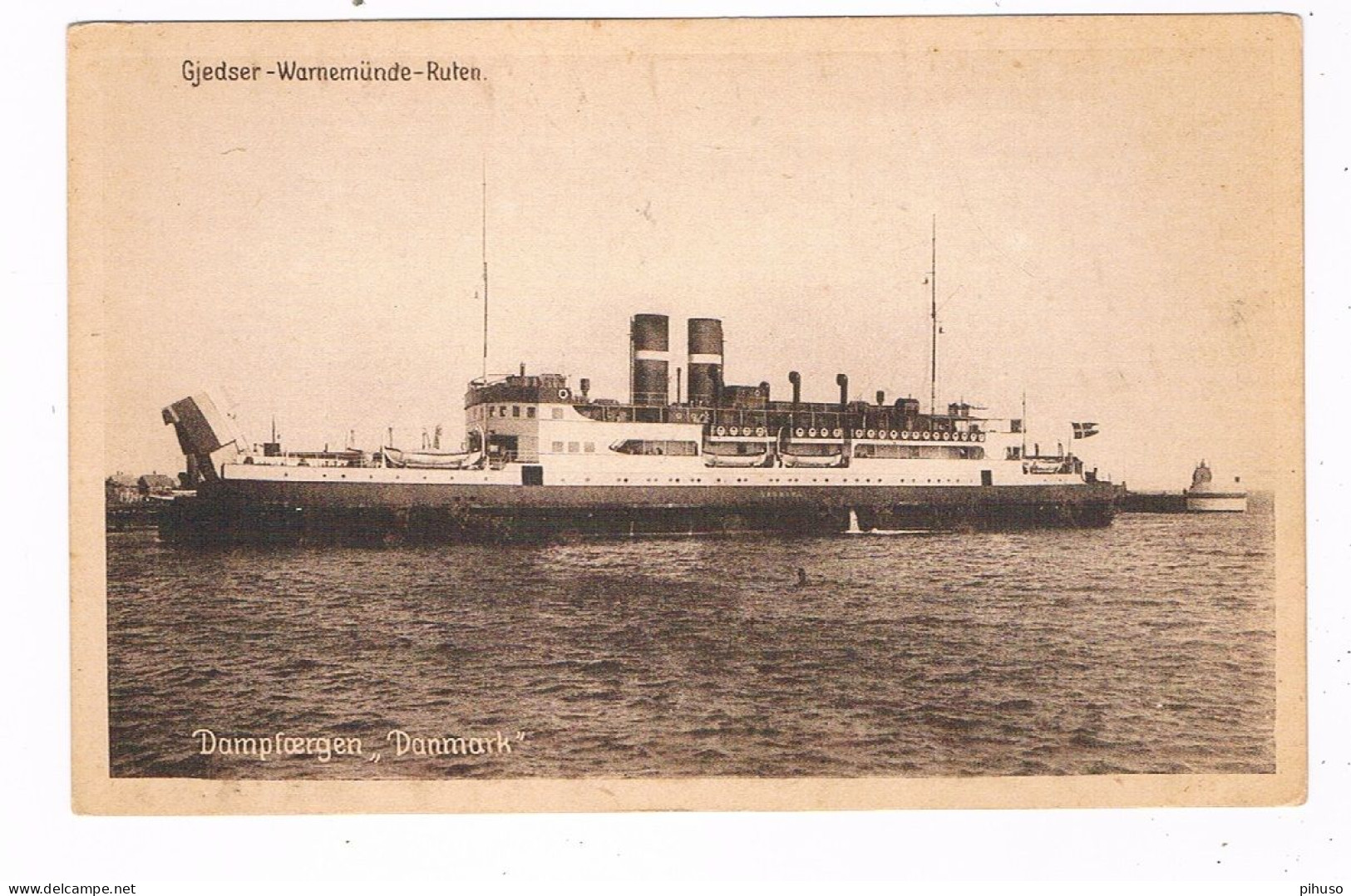 SCH-1698  S.S. Dampfoergen DANMARK - Veerboten