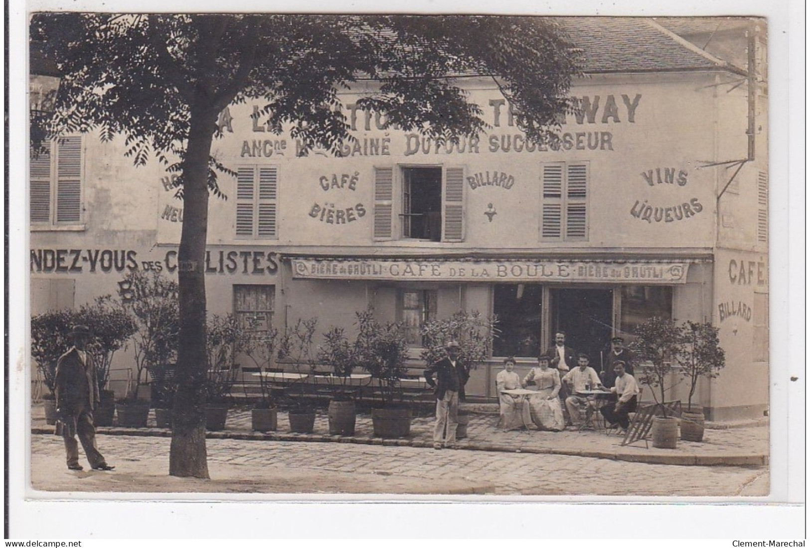 NANTERRE : Place De La Boule, Café, Bière, Billard, Vins Et Liqueurs - Très Bon état - Nanterre