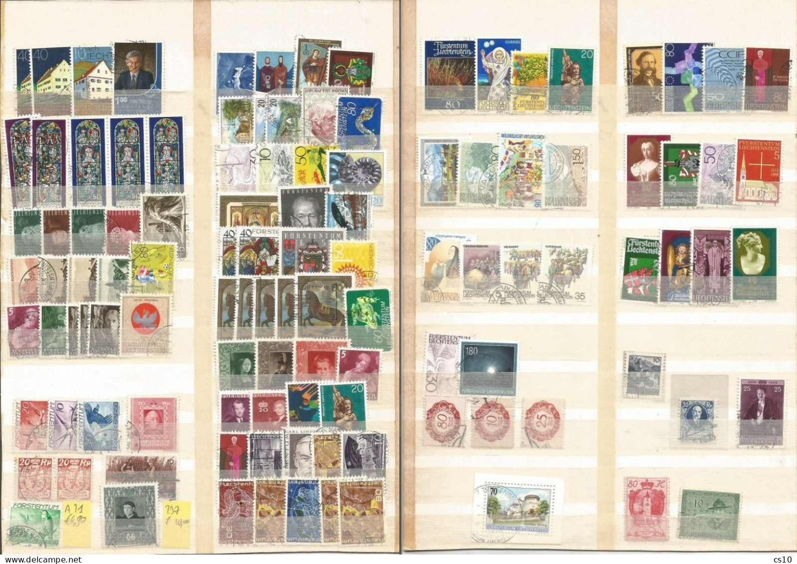 Liechtenstein Small Lot Of Used Stamps Incl. Some HVs - Lots & Kiloware (mixtures) - Max. 999 Stamps