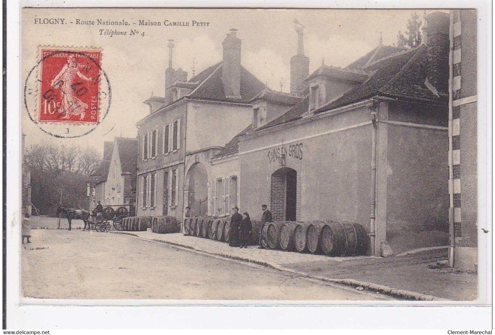 FLOGNY : Route Nationale, Maison Camille Petit - Très Bon état - Flogny La Chapelle