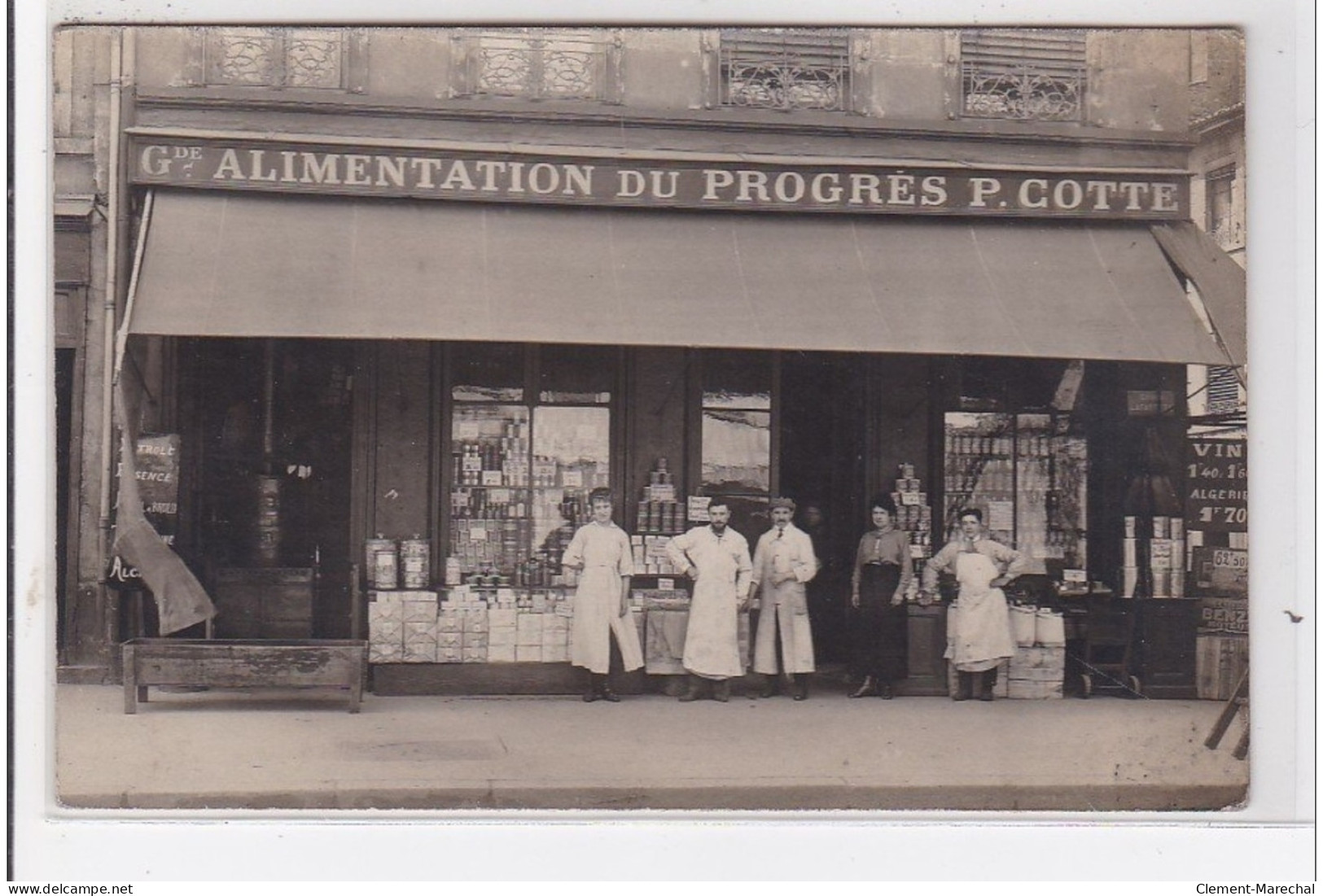 TOULON : Cours Lafayette - Carte Photo Du Magasin De La Grande Alimentation Du Progrès COTTE - Très Bon état - Toulon