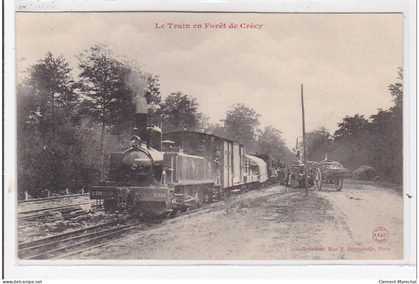 CRECY : Le Train En Foret De Crecy, Train - Très Bon état - Crecy En Ponthieu