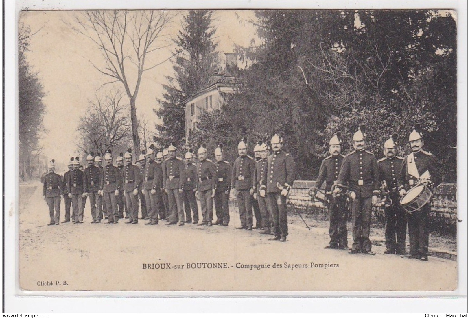 BRIOUX-sur-BOUTONNE : Compagnie Des Sapeurs Pompiers - Très Bon état - Brioux Sur Boutonne