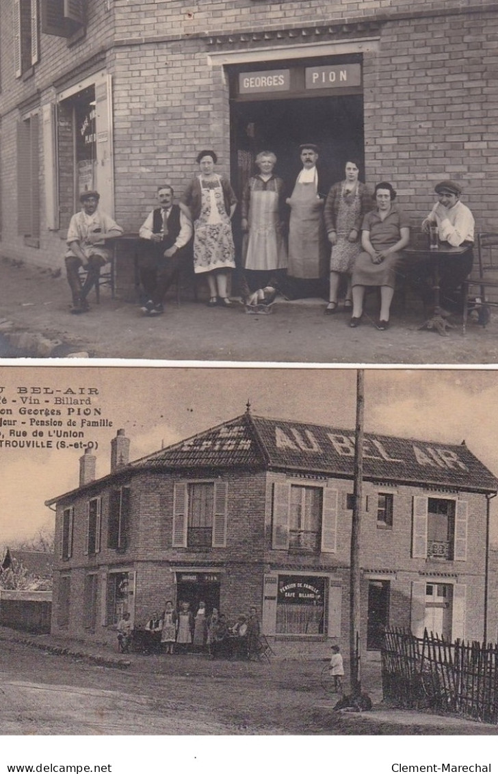 SARTROUVILLE : Au Bel-air Café, Vin, Billard, Maison Georges Pion, Plat Du Jour, Pension De Famille - Très Bon état - Sartrouville